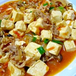 麻婆豆腐＋チリソース＝野菜炒め
